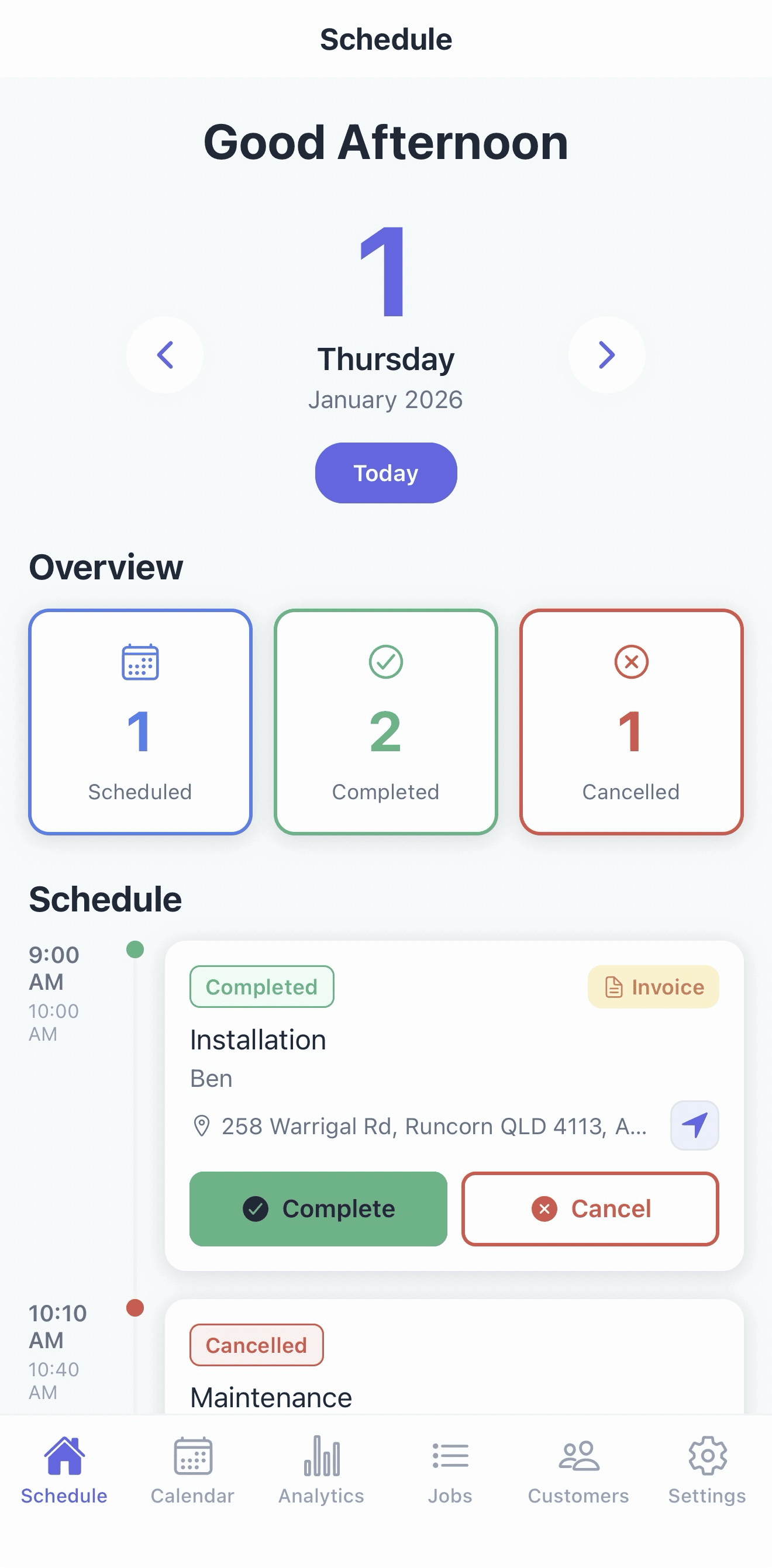 Orden App Screenshot